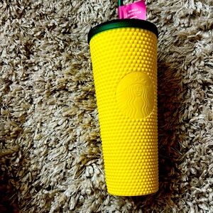 Starbucks Hawaii Edition 2020 Pineapple Studded Cold Cup Yellow Tumbler 24oz
